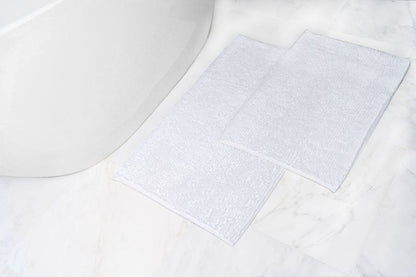 Two Piece Chenille Bath Mat Set