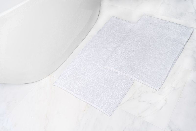 Two Piece Chenille Bath Mat Set