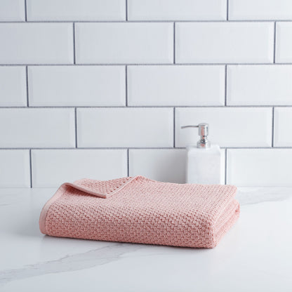 Popcorn Textured Towel, Bath Towel, Dark Grey
