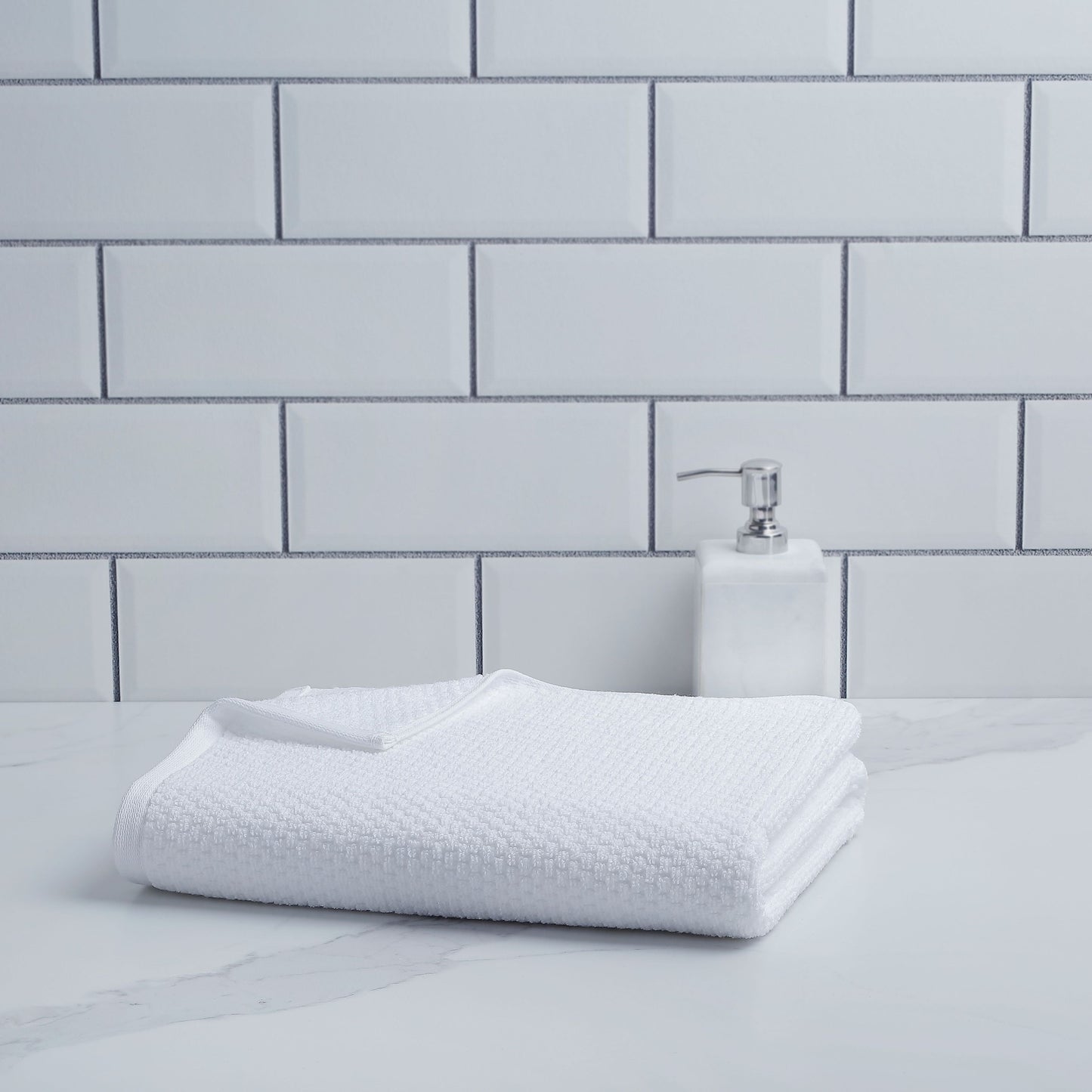 Popcorn Textured Towel, Bath Towel, Dark Grey