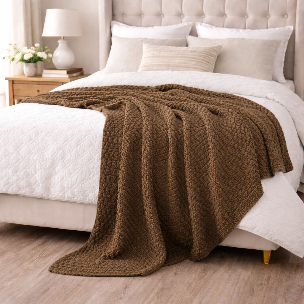 Basket Knit Throw