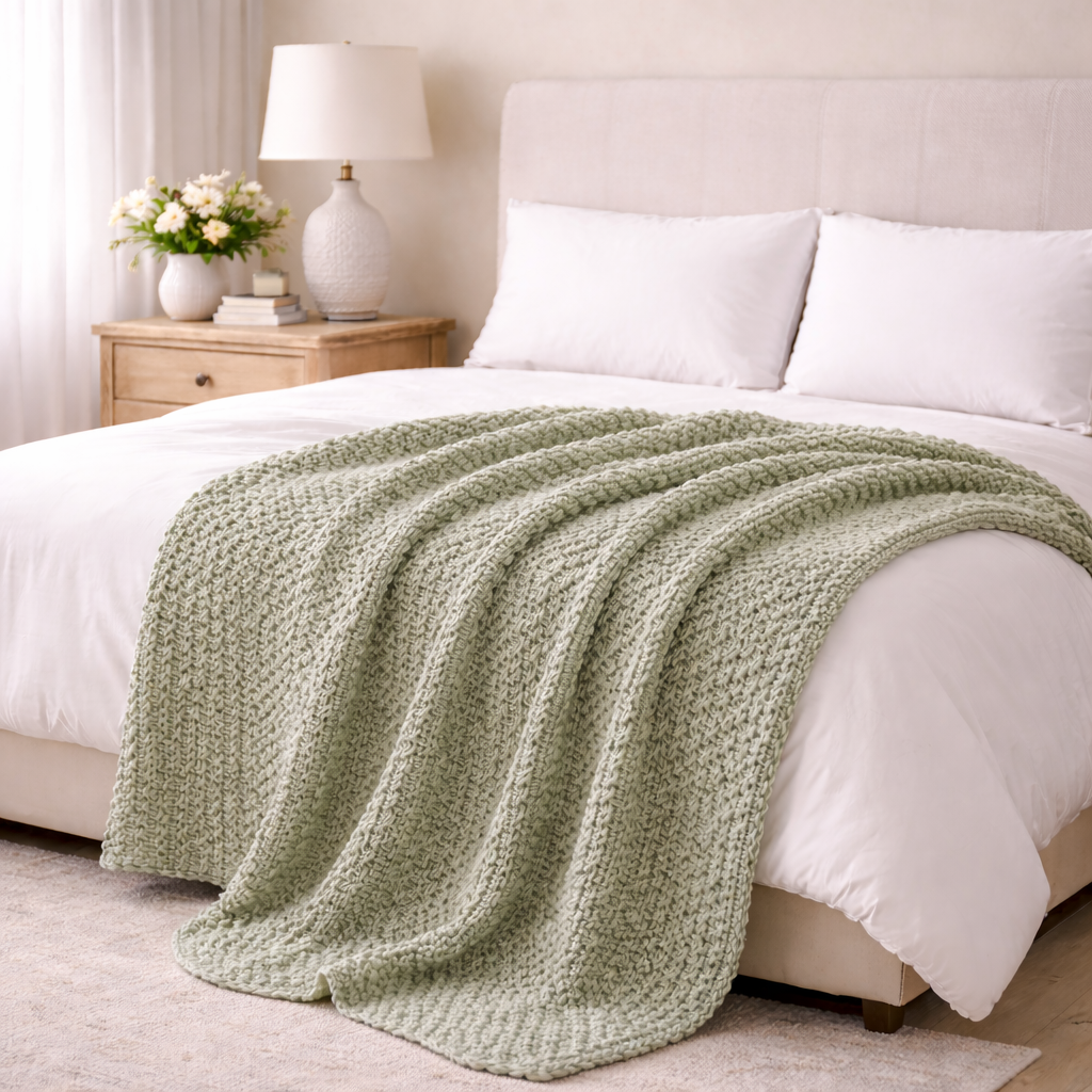 Basket Knit Throw