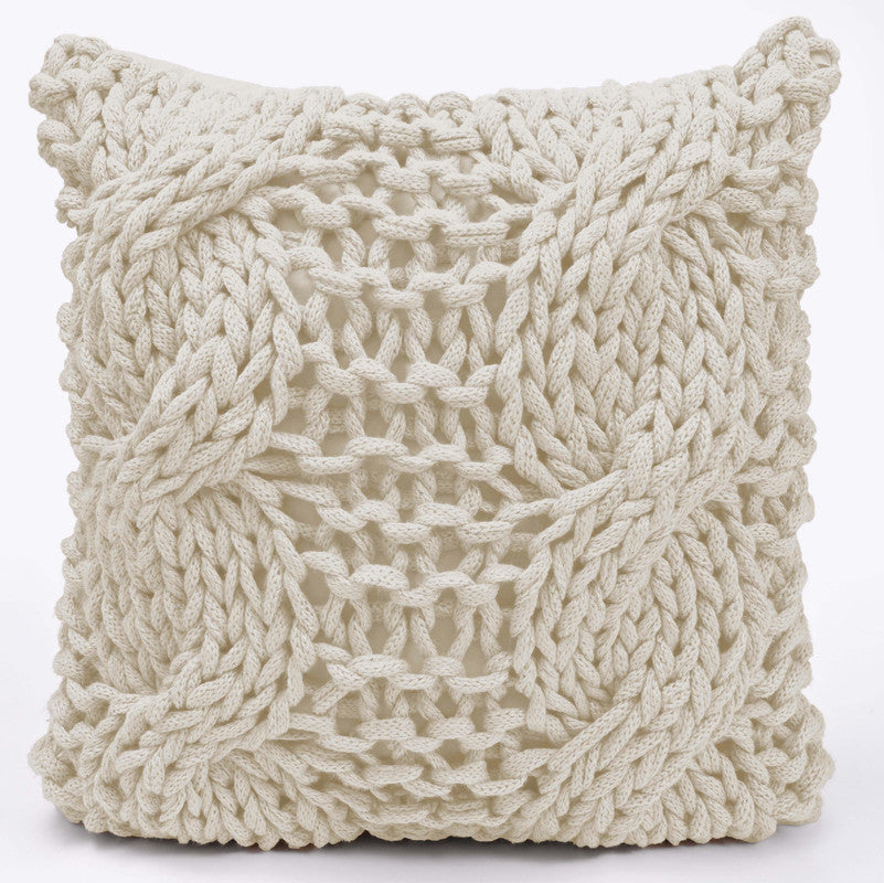 Chunky Cable Knit Accent Pillow