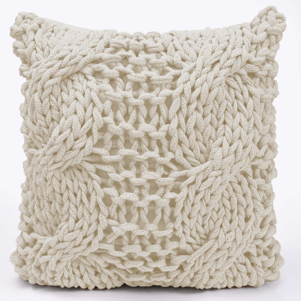 Chunky Cable Knit Accent Pillow