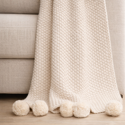 Moss Poms Throw
