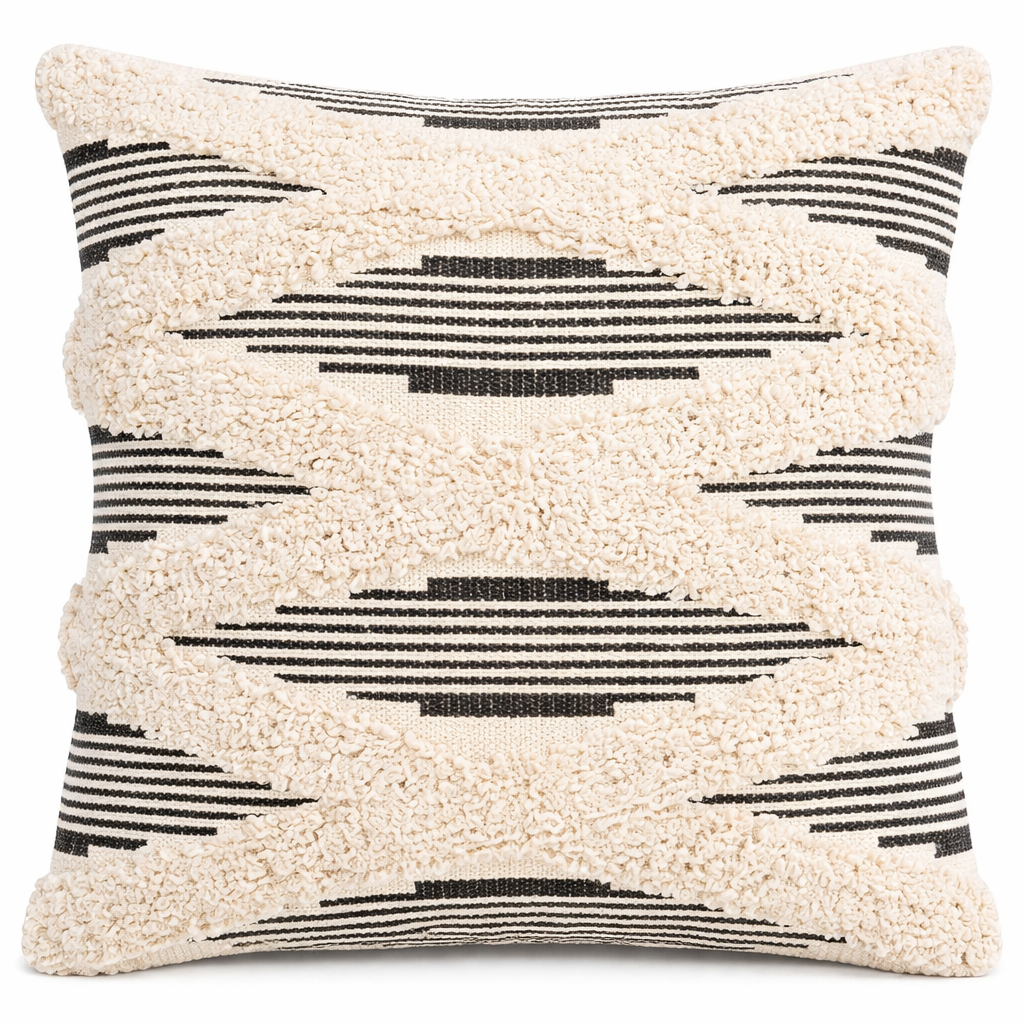 Tuft Diamond Accent Pillow