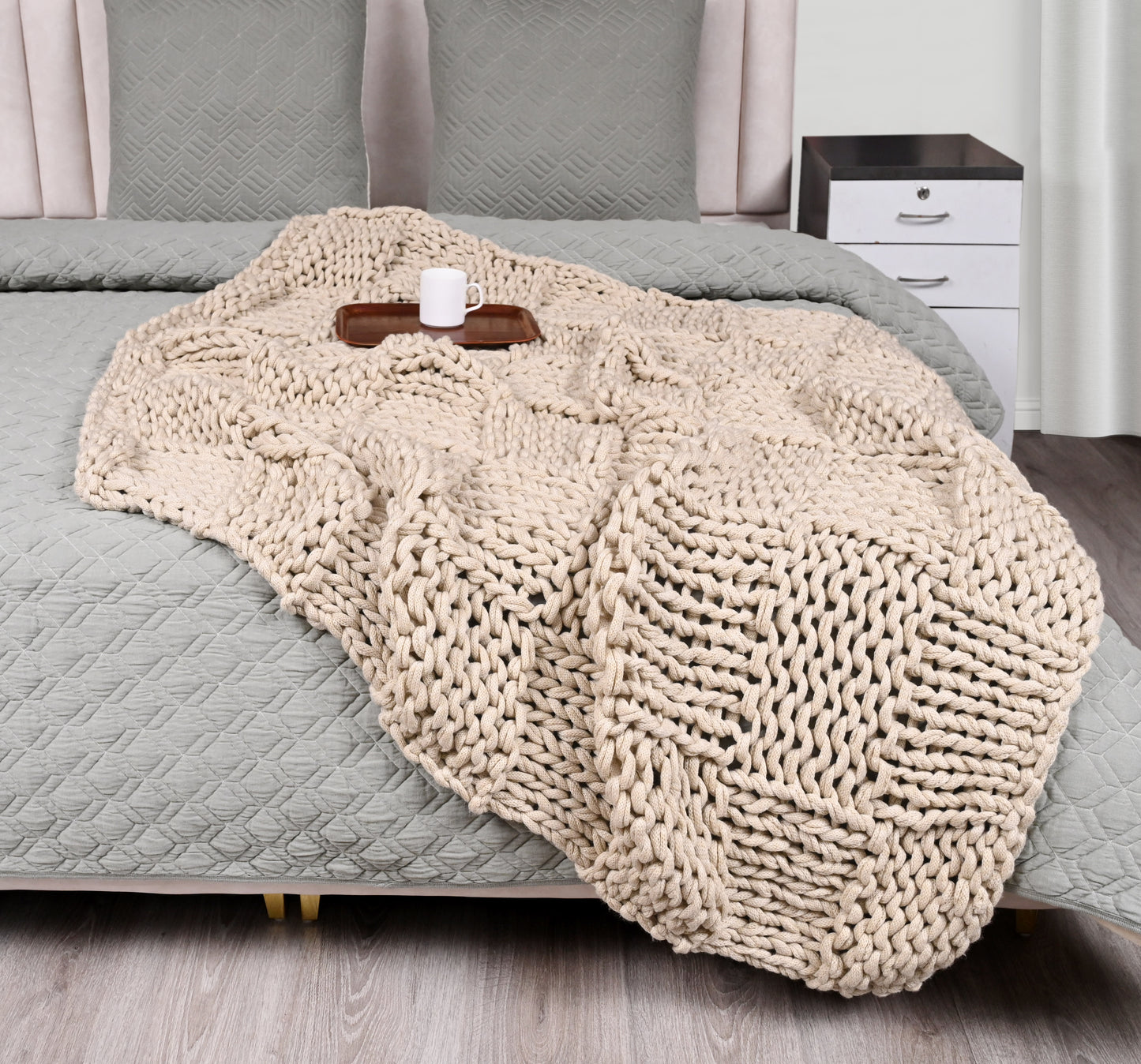 Supreme Plush Square Knit Throw